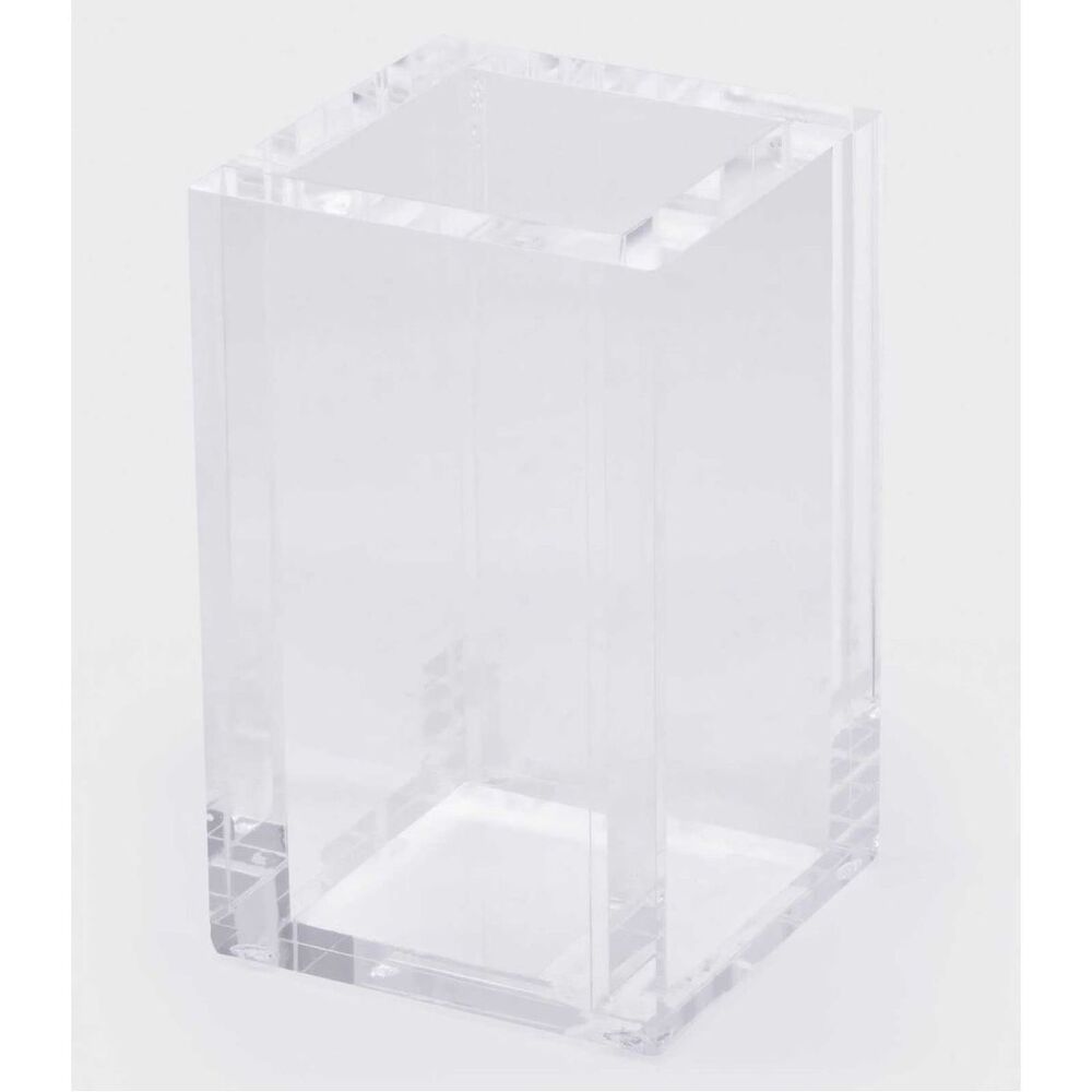 Clear Acrylic Decorative Tray | Modern Vanity Organizer | Home Decor (brushes/ p